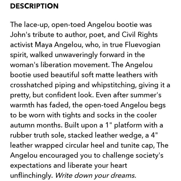 JOHN FLUEVOG-WRITES Angelou-Black Nubuck Leather-Peep-Toe-SZ 7-Excellent - Picture 11 of 11